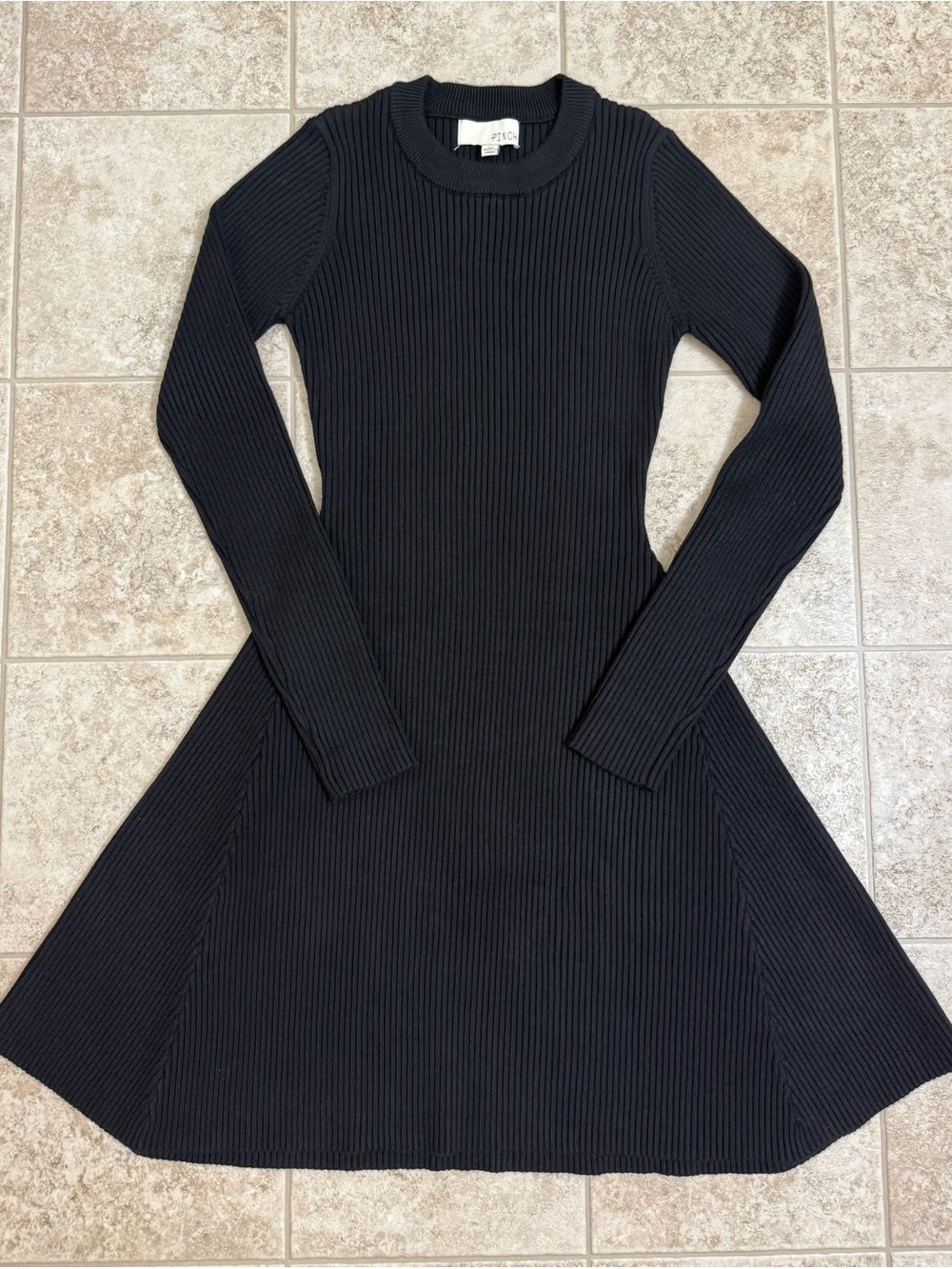 Pinch Knit Ribbed Dress - Picture 8 of 8